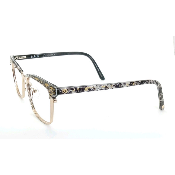 L.A.M.B. LAUF 085 B:40 BLACK GOLD EYEGLASSES SUNGLASSES FRAMES 55-17-145
